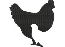 Stickdatei - Huhn Küken Hahn Silhouette